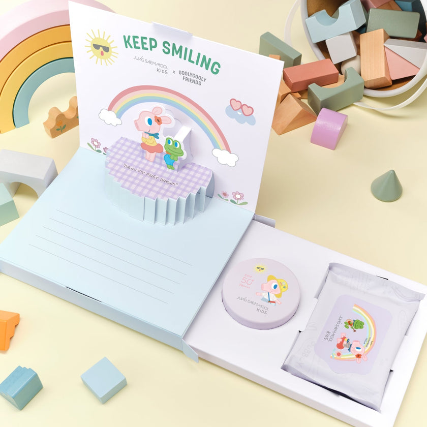 JUNGSAEMMOOL KIDS Mild Sun Cushion + Cleansing Tissue (10p) Set #GoolyGoolyEdition