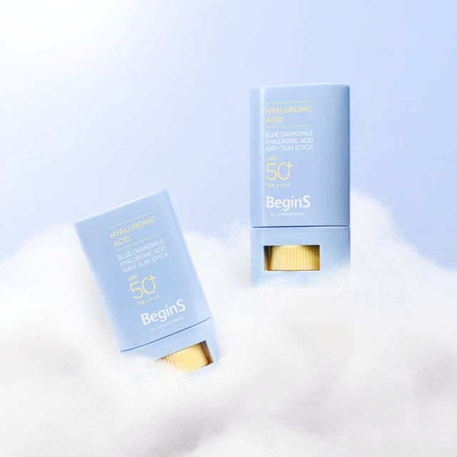 BeginS by JUNGSAEMMOOL Blue Chamomile Hyaluronic Acid Airy Sun Stick