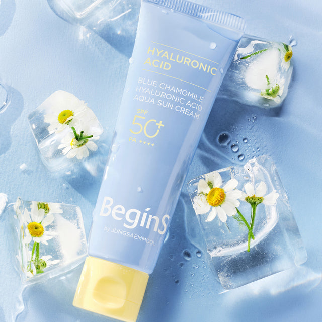 BeginS by JUNGSAEMMOOL Blue Chamomile Hyaluronic Acid Sun Cream