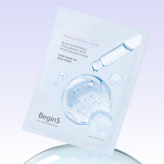 BeginS by JUNGSAEMMOOL Blue Hydrangea Hyaluronic Acid Moisturizing Mask (5p)