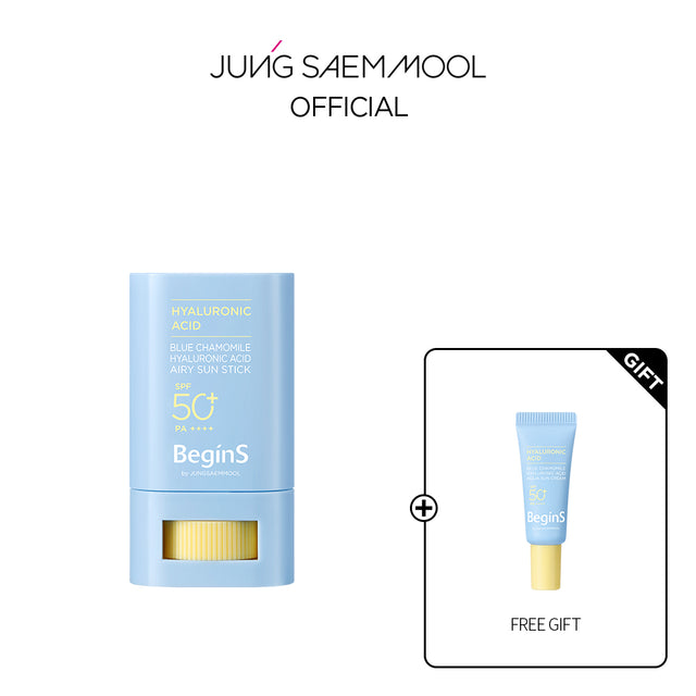 BeginS by JUNGSAEMMOOL Blue Chamomile Hyaluronic Acid Airy Sun Stick